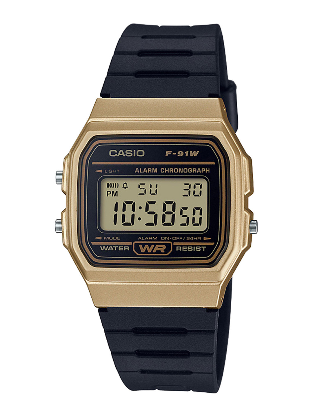 CASIO Youth Digital Black Dial Youth Watch F-91WM-9ADF - D142