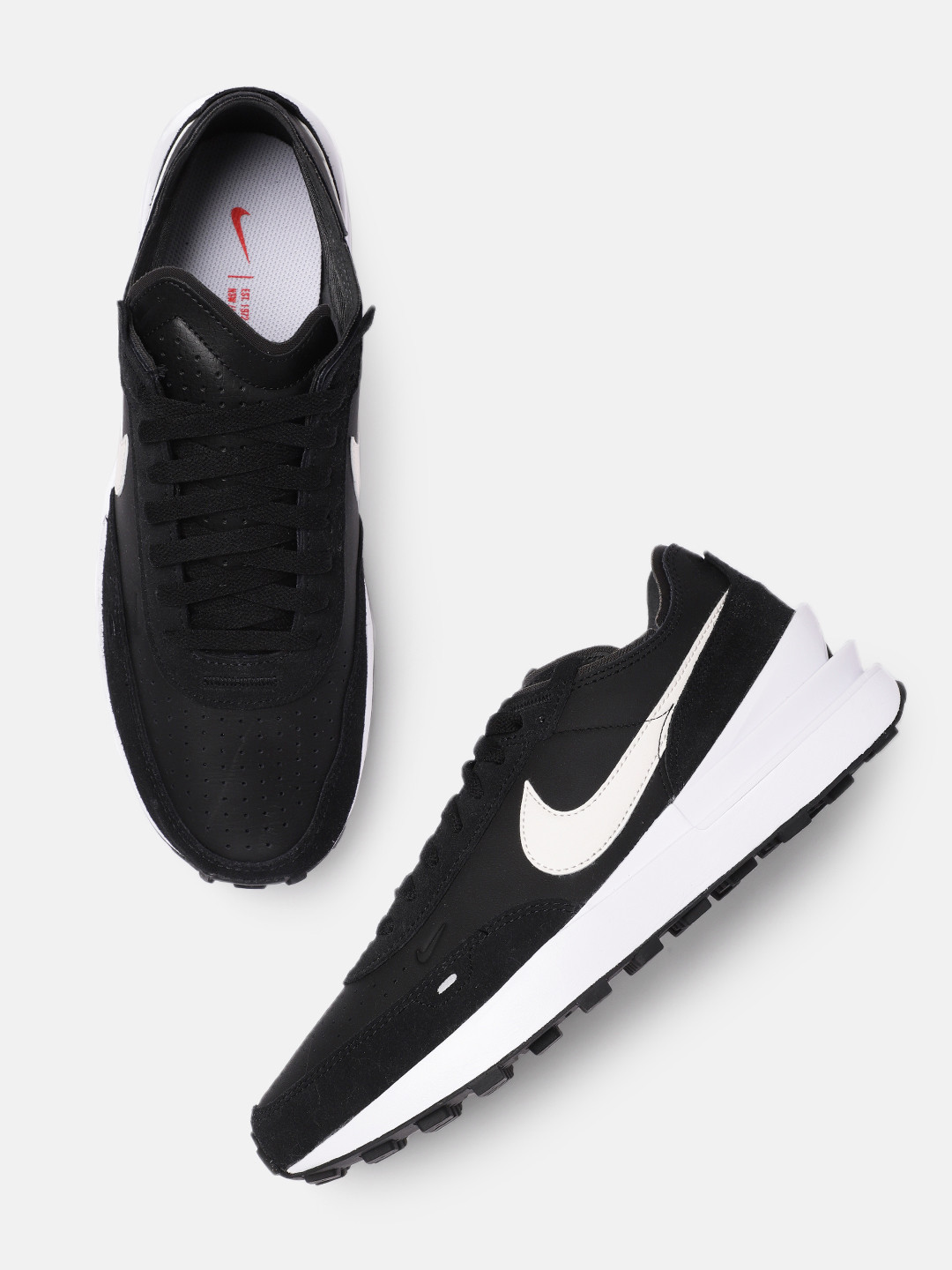 Buy Nike Men Black Waffle One Leather Sneakers Casual Shoes for Men