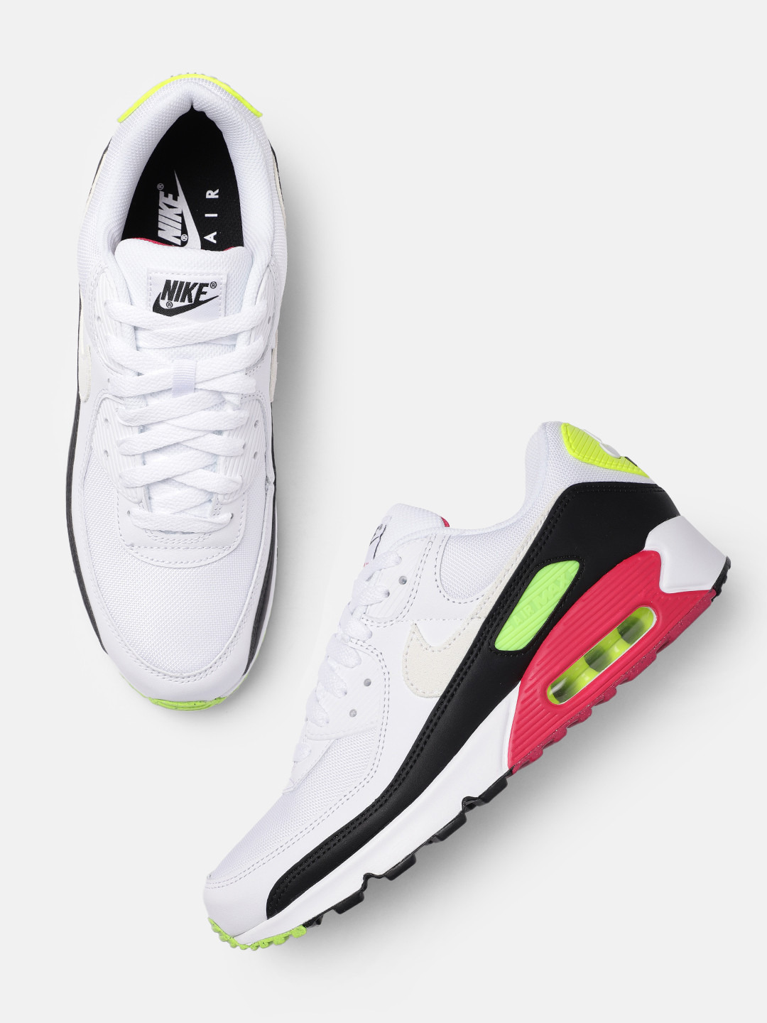 Buy Nike Men White Air Max 90 Sneakers - Casual Shoes for Men 19934956 ...