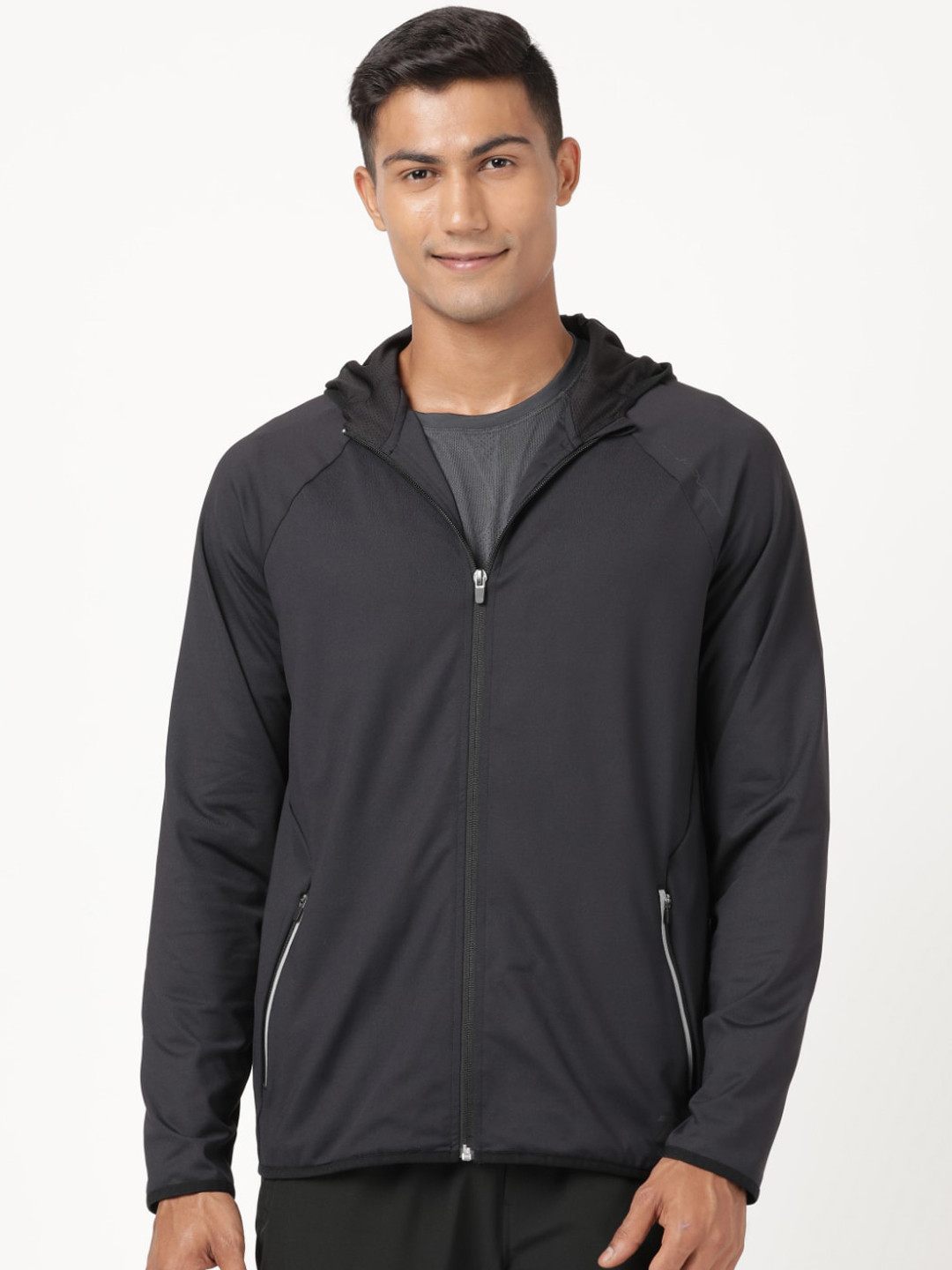 Buy Jockey Men Black Hooded Sweatshirt - Sweatshirts for Men 19940236 ...