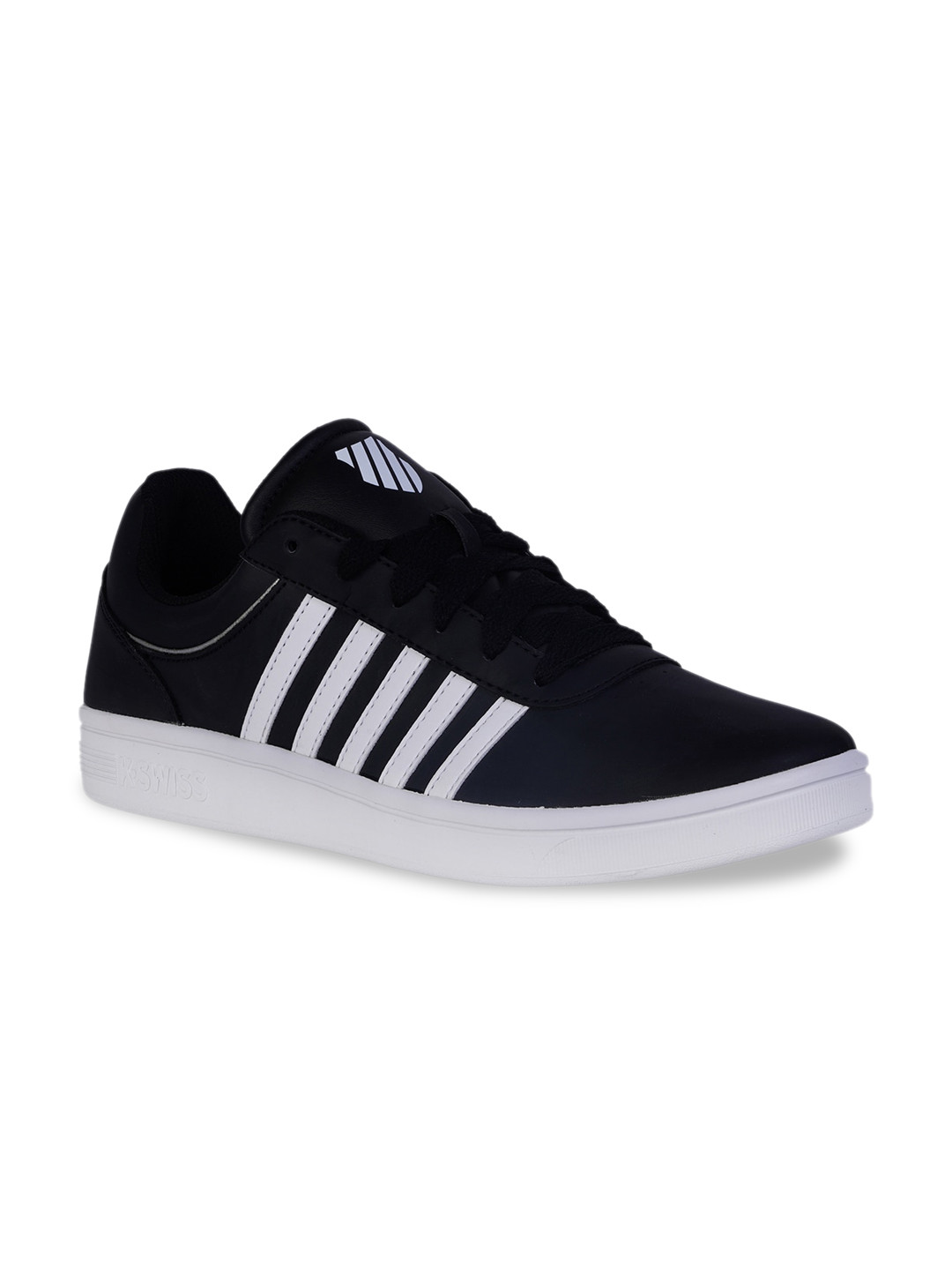 Buy K SWISS Men Black Striped Sneakers Casual Shoes for Men 19944290