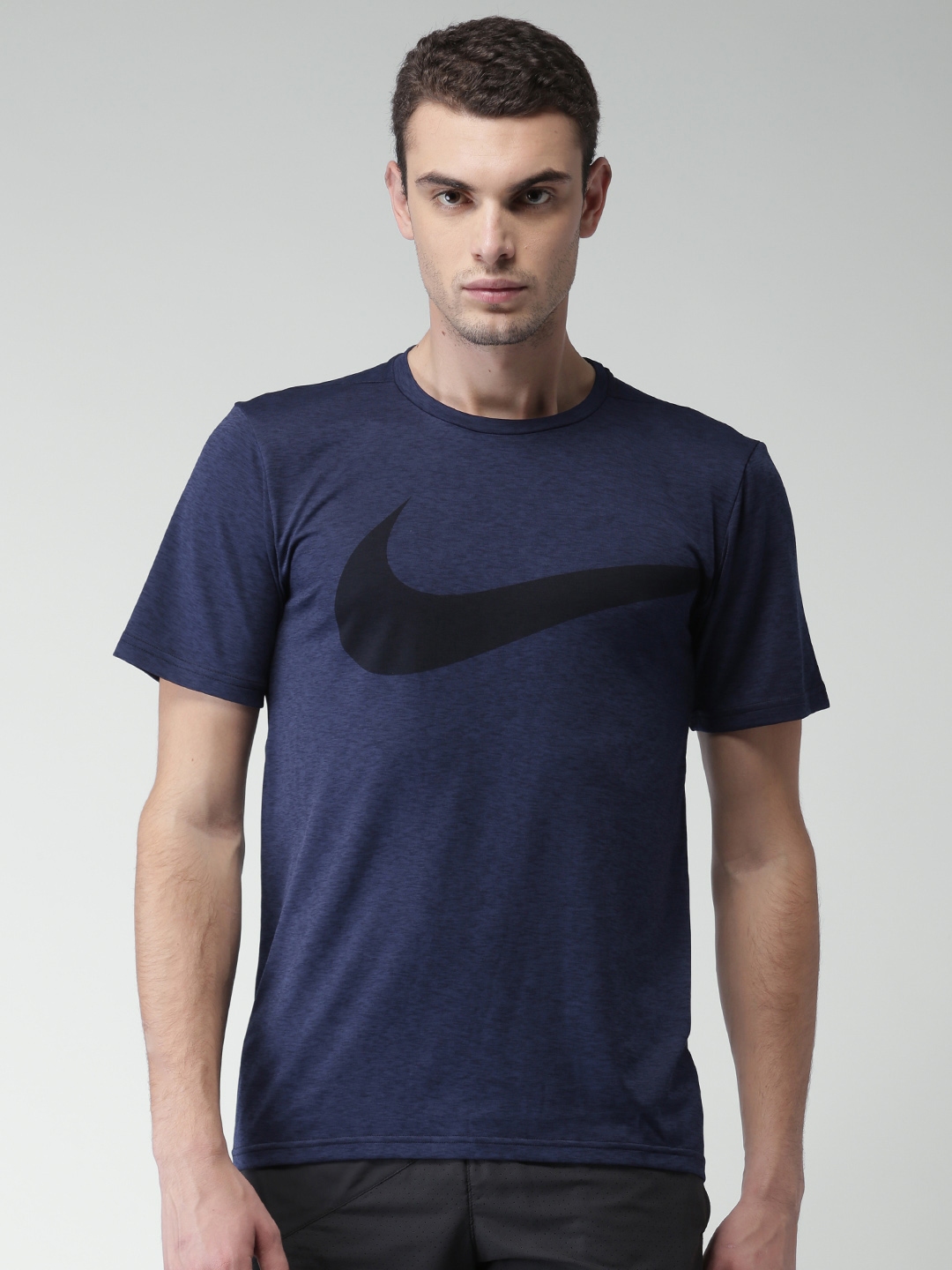 Buy Nike Men Navy Printed AS M NK BRT TOP SS HPR DRY GFX T Shirt ...