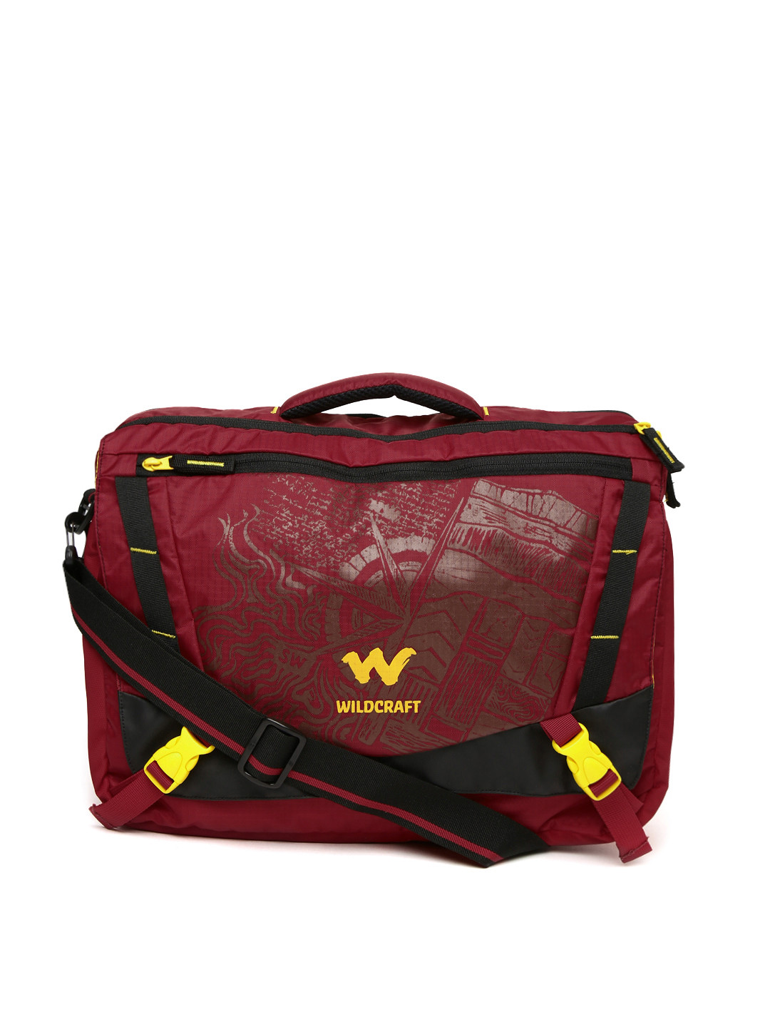 Buy Wildcraft Men Red Printed Messenger Bag Messenger Bag for Men