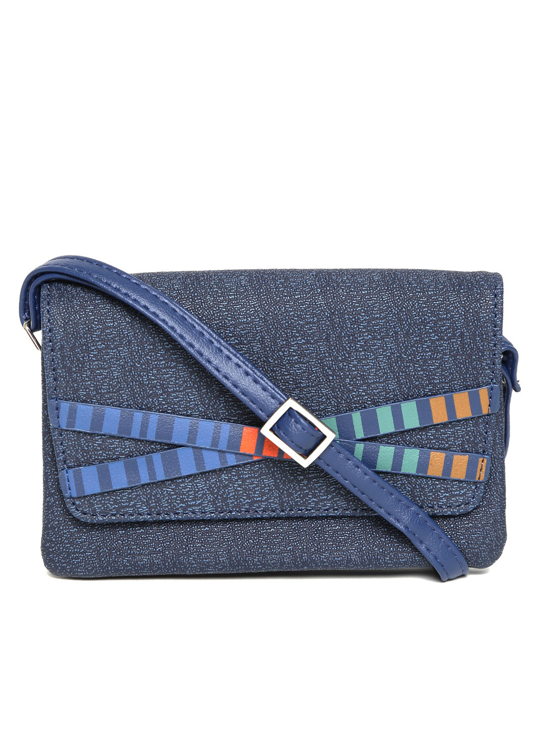 Buy Baggit Navy Textured Sling Bag Handbags for Women 1996129 Myntra