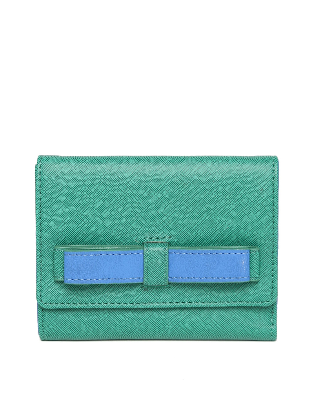 Buy Baggit Women Green Solid Three Fold Wallet - Wallets for Women ...