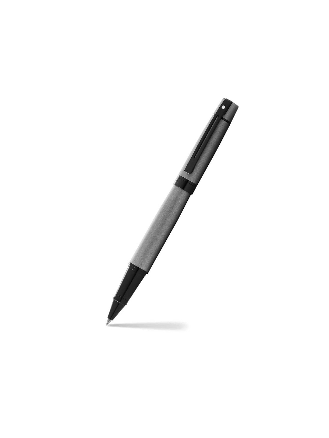 Buy Matte Grey Lacquer With Polished Black Trim Roller Ball Pen Pens