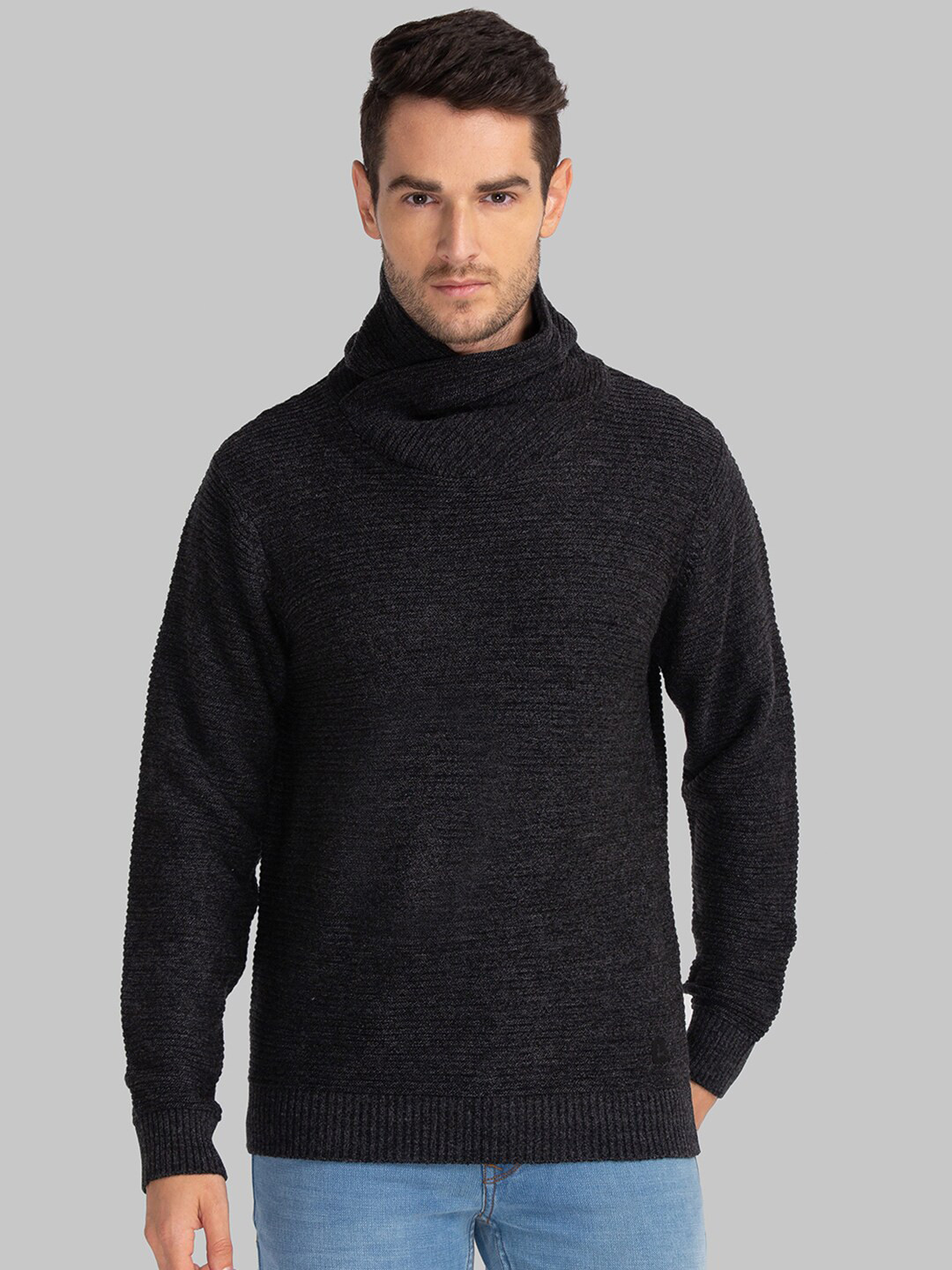 Buy Parx Men Black Pullover Sweaters for Men 19968124 Myntra
