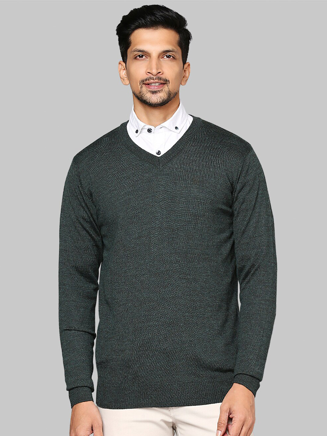 Buy Raymond Men Green Pullover Sweaters for Men 19968470 Myntra