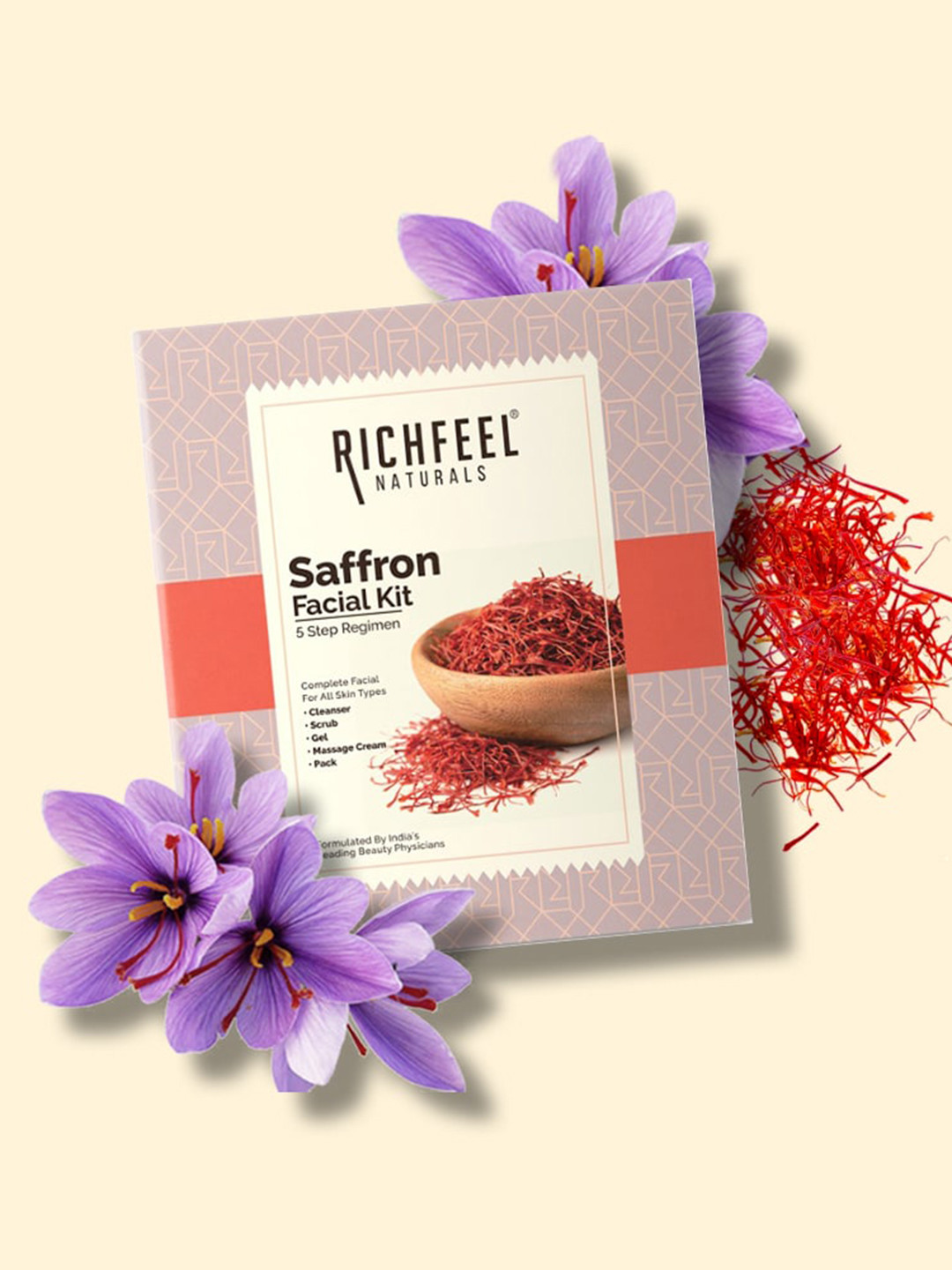Buy Richfeel Set Of 4 White Saffron Facial Kit 120ml Facial Kit for