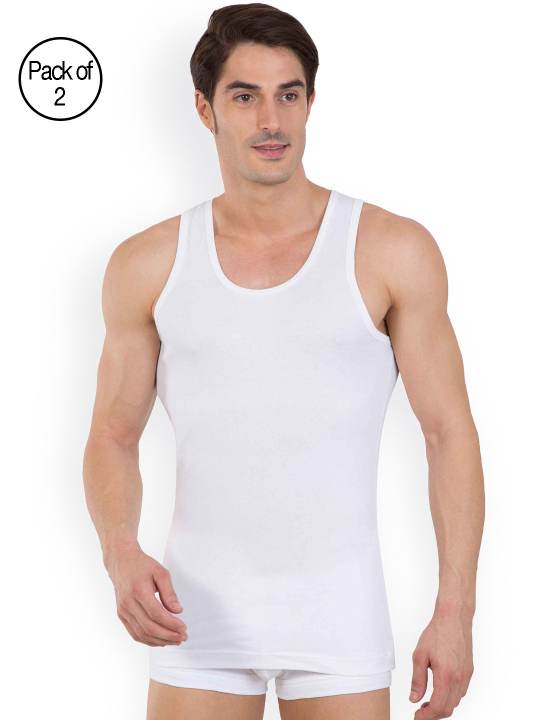 Buy Jockey Pack Of 2 Innerwear Vest 8822 0205 Innerwear Vests for Men