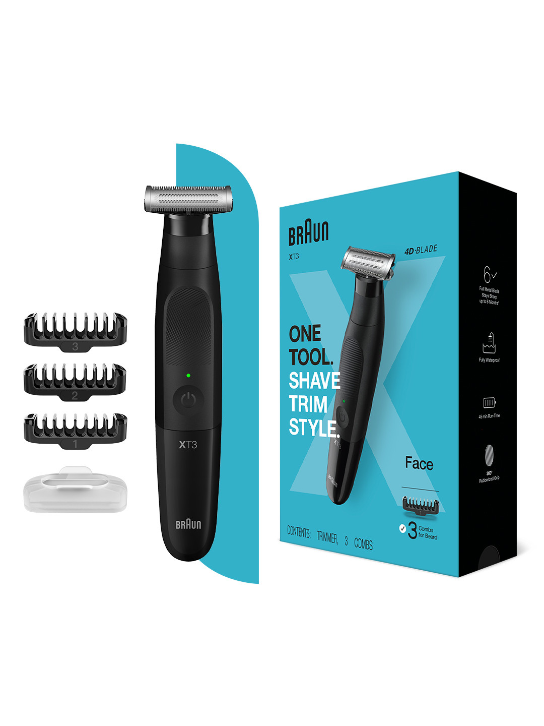 Buy Braun Series XT3 XT3100 Wet & Dry All In One Tool Shaver & Trimmer