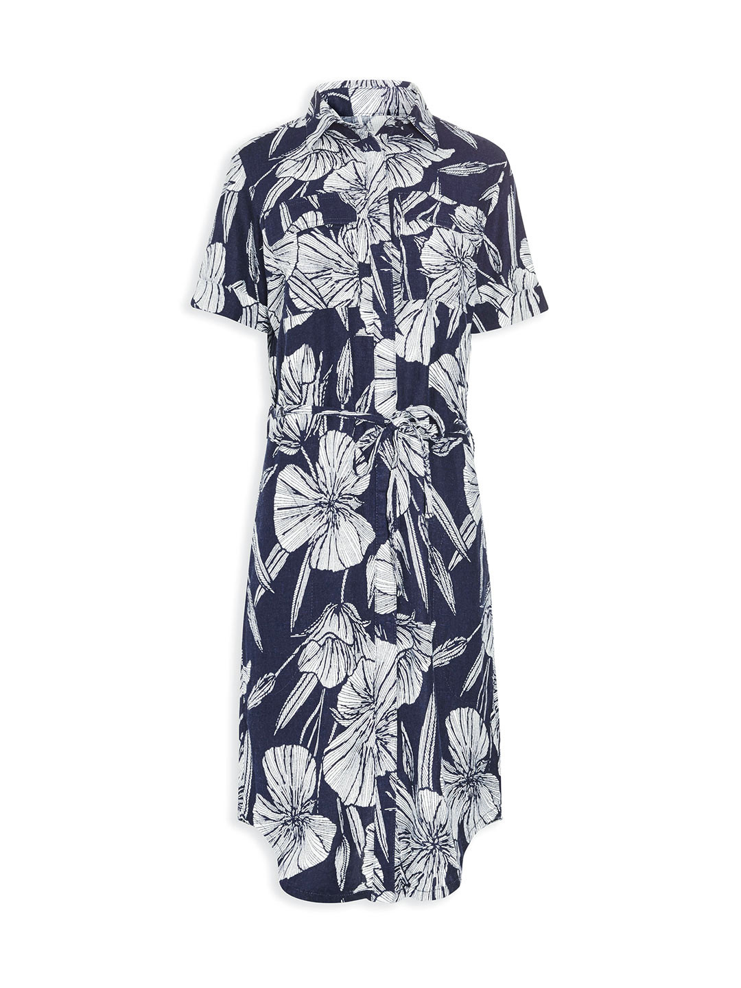 Buy Next Women Navy Blue Printed A Line Dress Dresses for Women