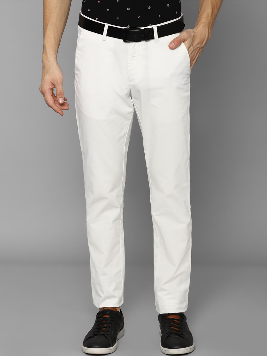 Buy Allen Solly Men White Casual Trousers Trousers for Men 20011650 Myntra