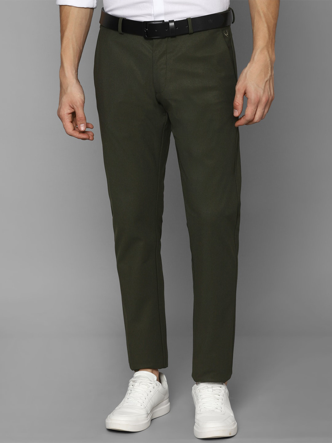 Buy Allen Solly Men Green Casual Trousers - Trousers for Men 20011774 ...
