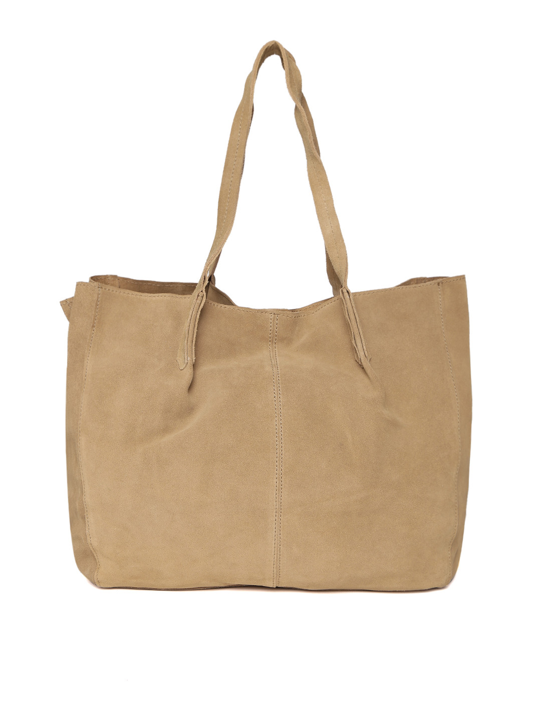 Buy MANGO Brown Solid Leather Shoulder Bag Handbags for Women 2001390