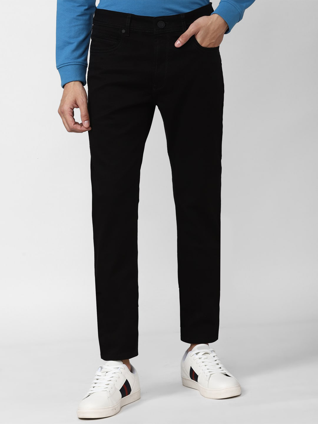 Buy Peter England Casuals Men Black Dark Shade Mid Rise Jeans Jeans for Men 20017470 Myntra