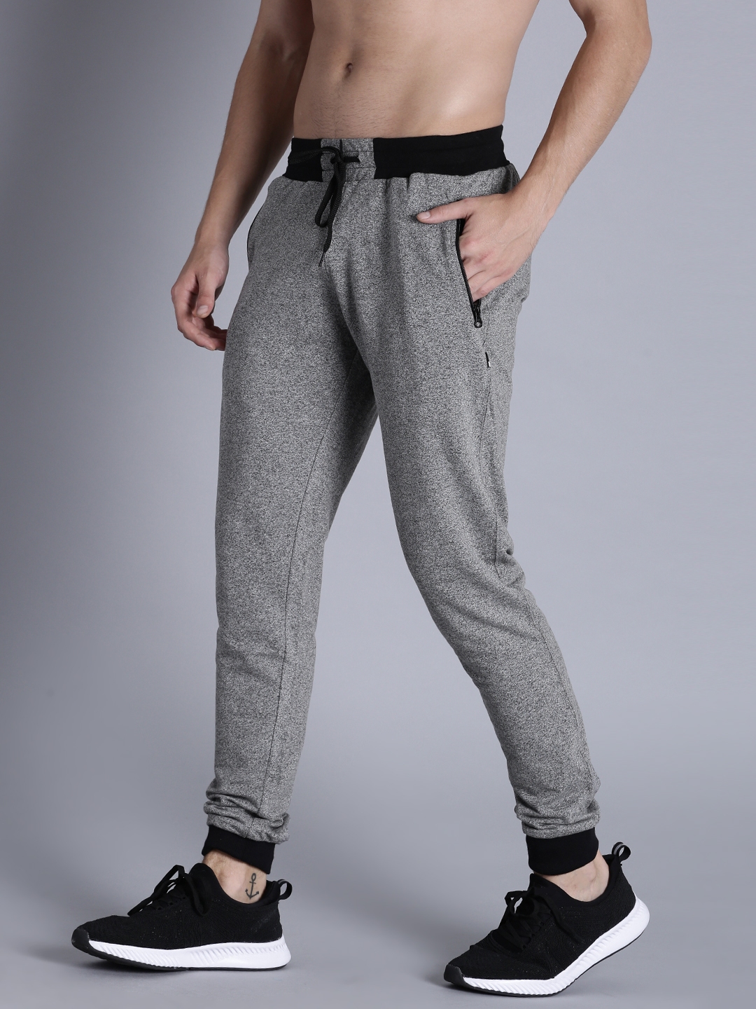 Buy Kook N Keech Charcoal Grey Joggers - Track Pants for Men 2002141 ...