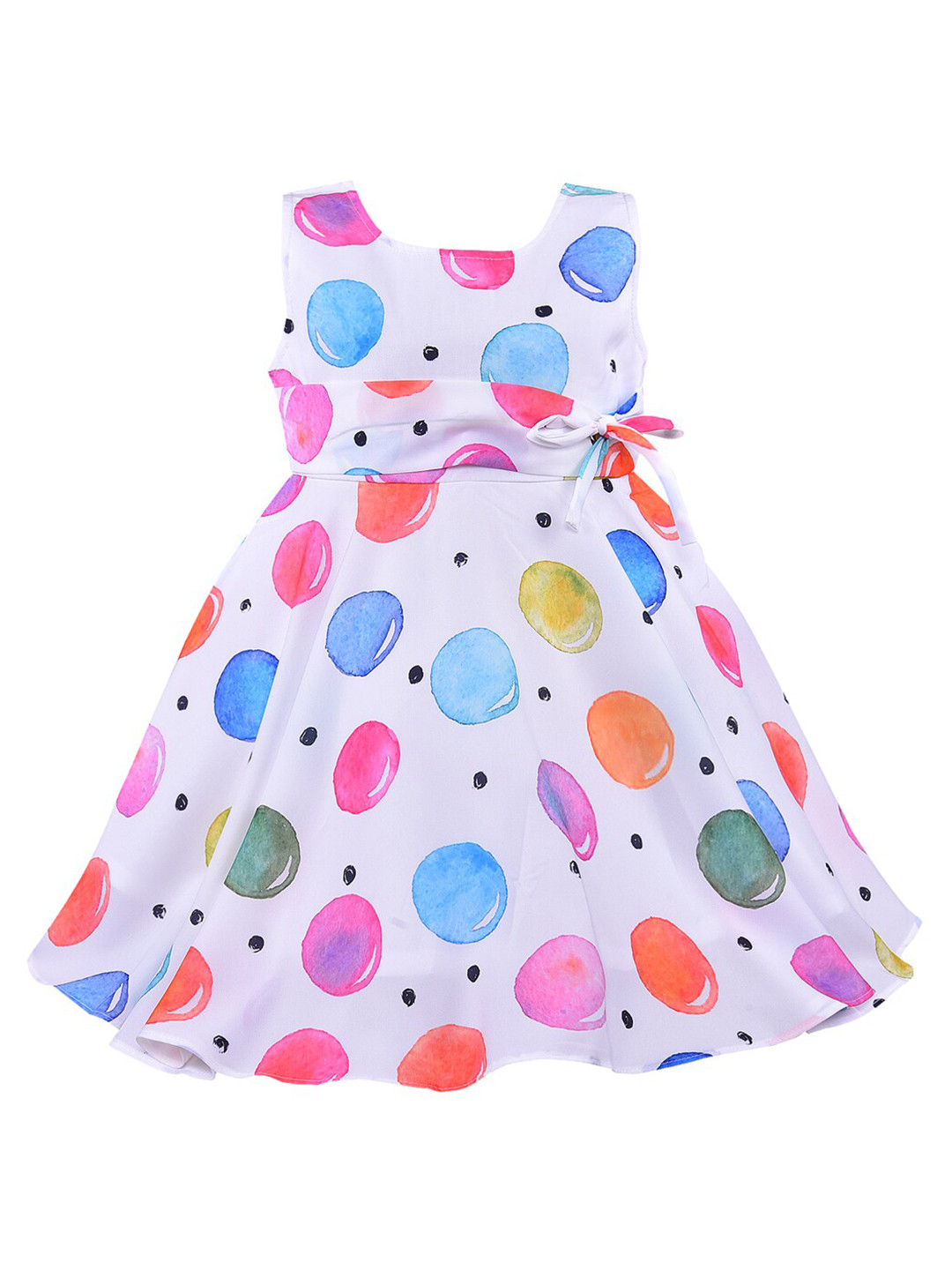 Wish Karo Girls Long Dress Birthday Frocks for Girls - Net - (LF181pnk) main image 1
