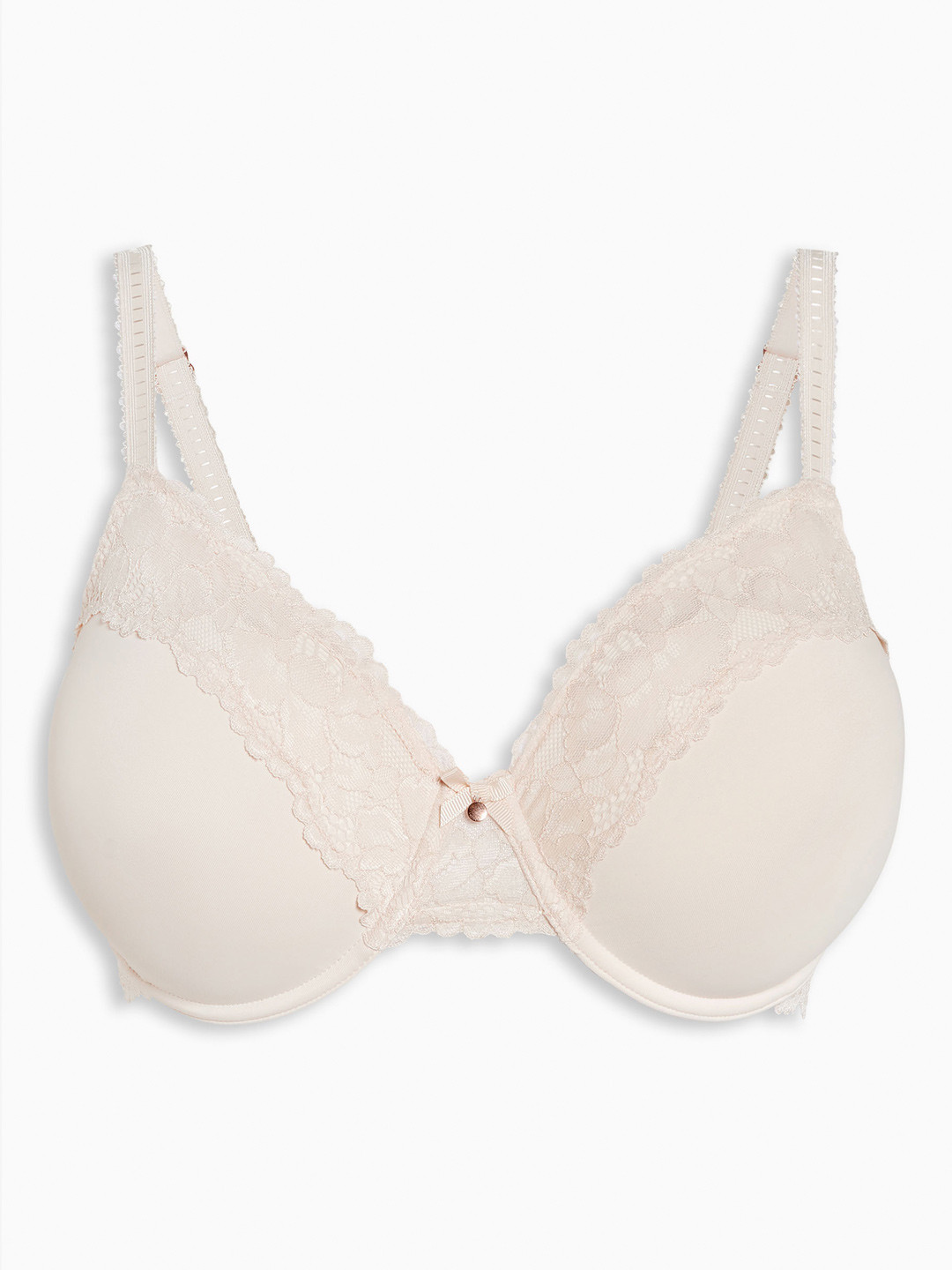 Buy NEXT Nude Coloured Lace Underwired Lightly Padded Minimising Full