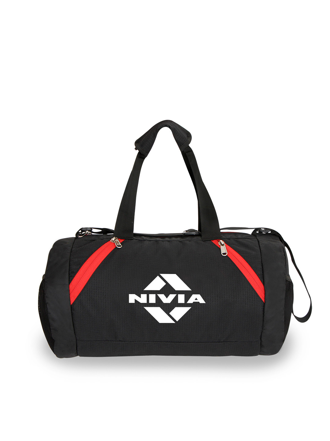 Buy NIVIA Black & Red Printed Gym Duffel Bag Duffel Bag for Unisex