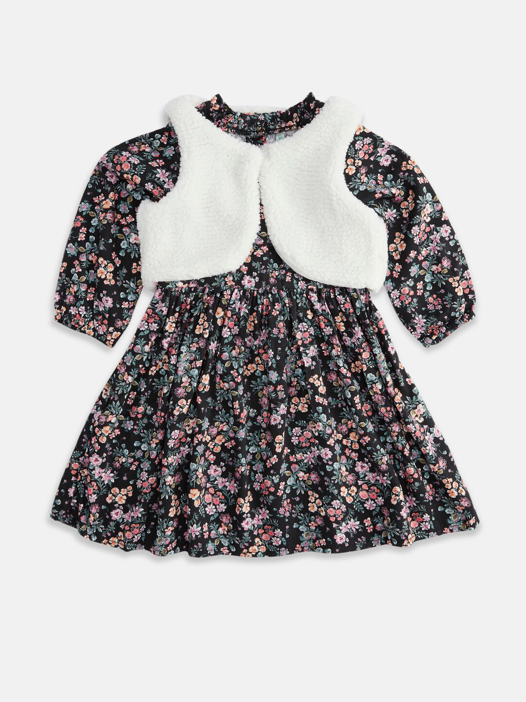 Buy Pantaloons Baby Fit & Flare Floral Dress Dresses for Girls