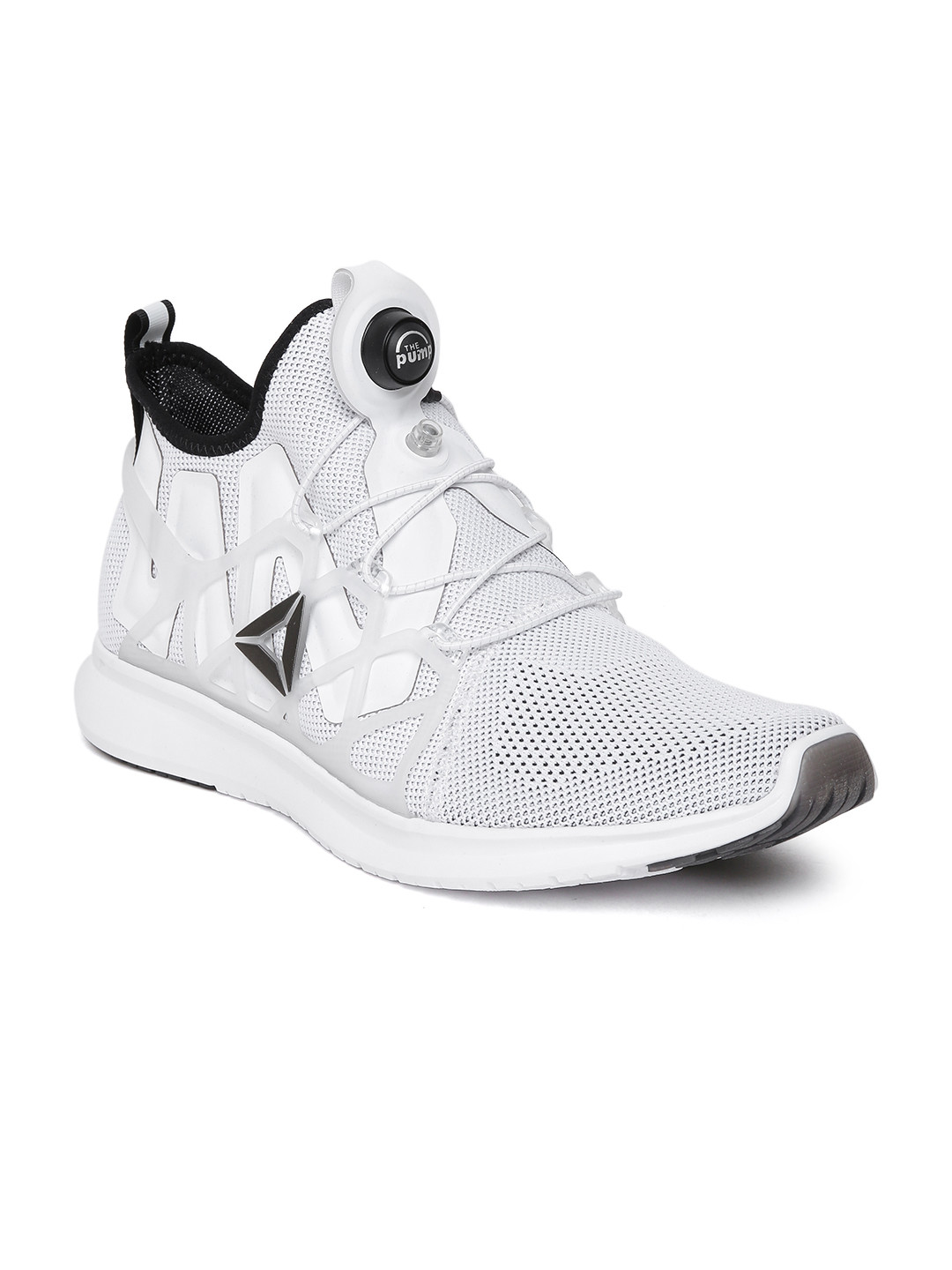 Buy Reebok Men White Pump Plus Cage Running Shoes Sports Shoes for