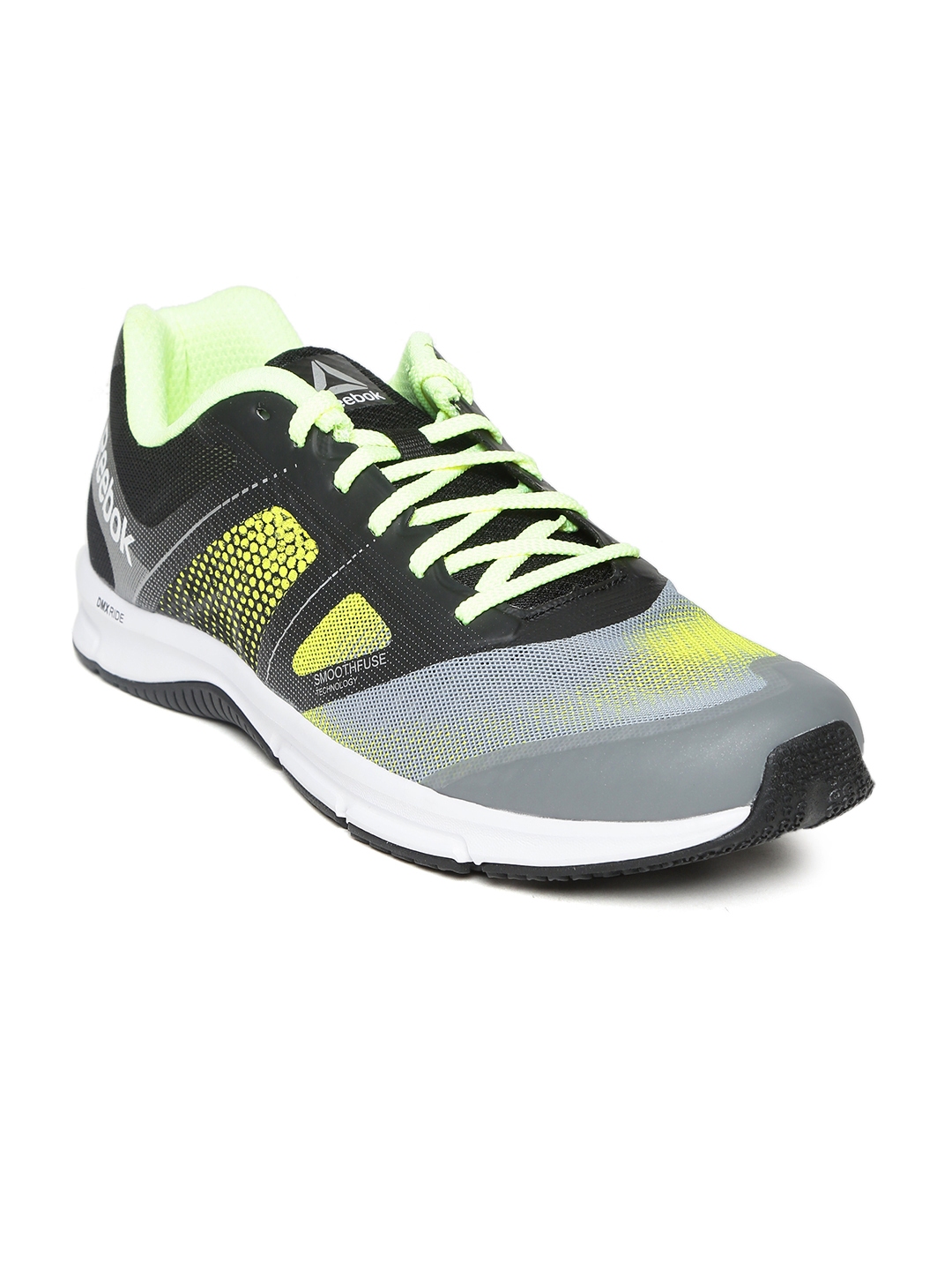 Buy Reebok Men Grey & Lime Green Quick Win Running Shoes - Sports Shoes ...