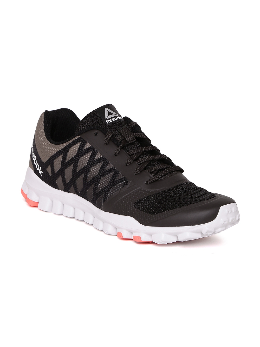 black and grey reebok shoes