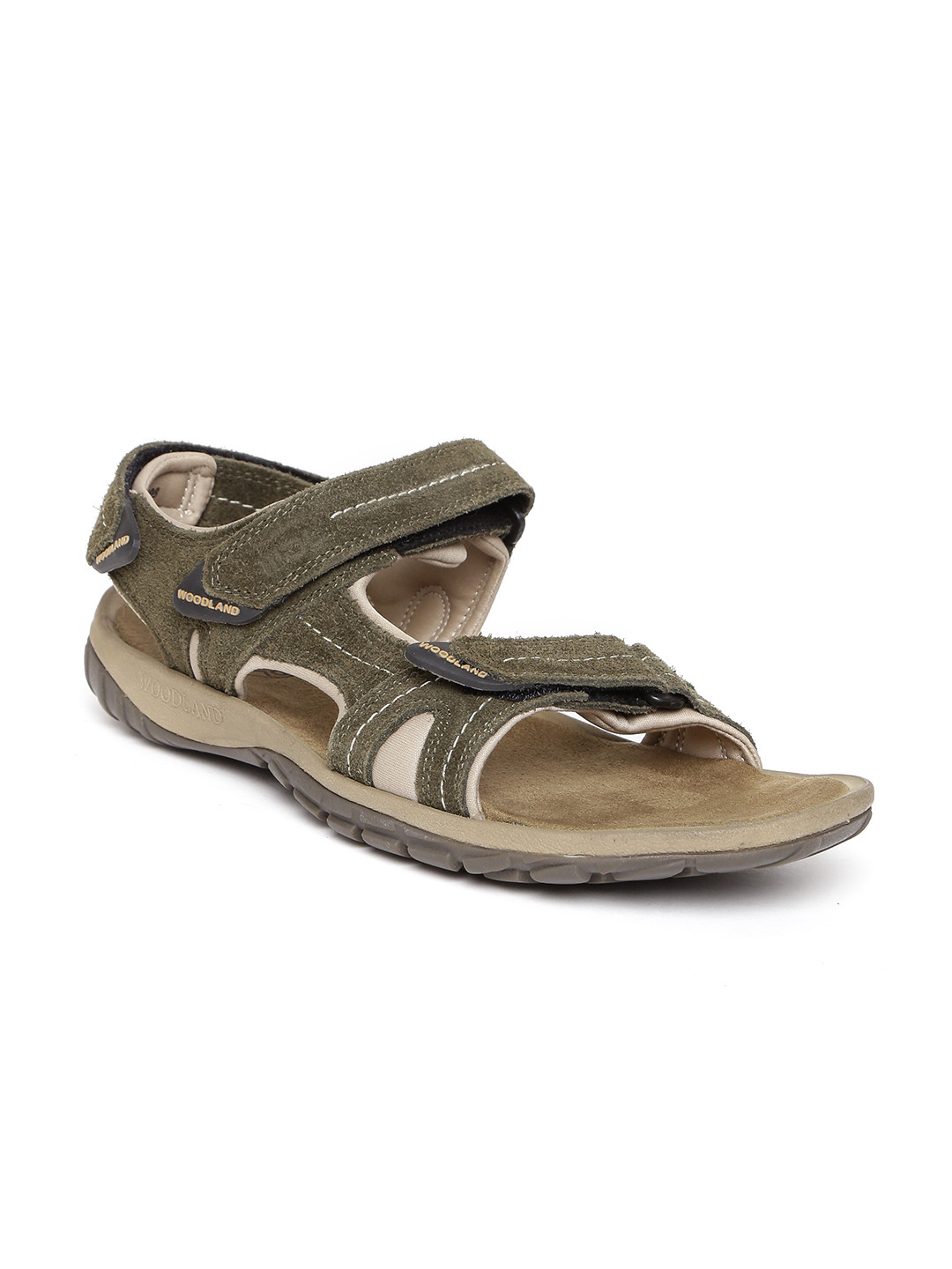 olive green suede sandals