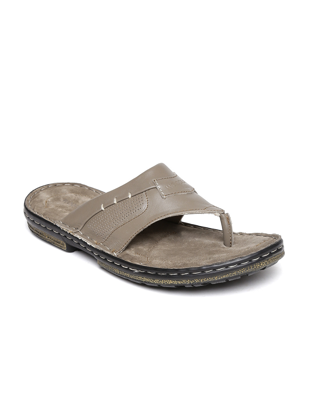Buy Woodland Men Grey Leather Sandals Sandals for Men 2004162 Myntra