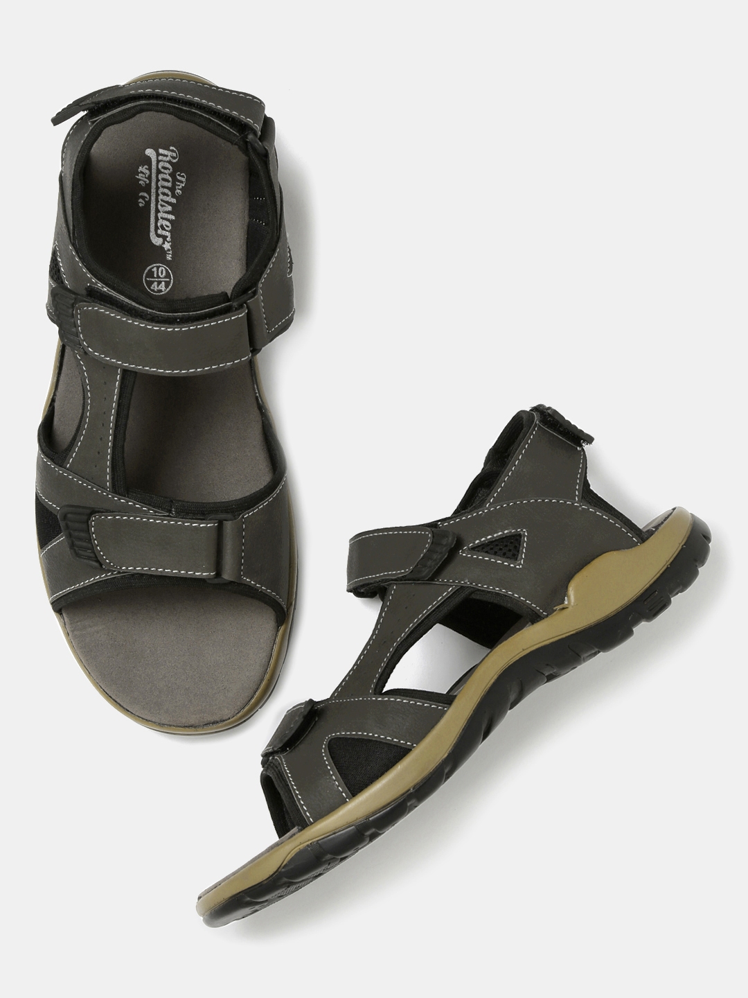 Buy Roadster Men Grey Sandals - Sandals for Men 2004898 | Myntra