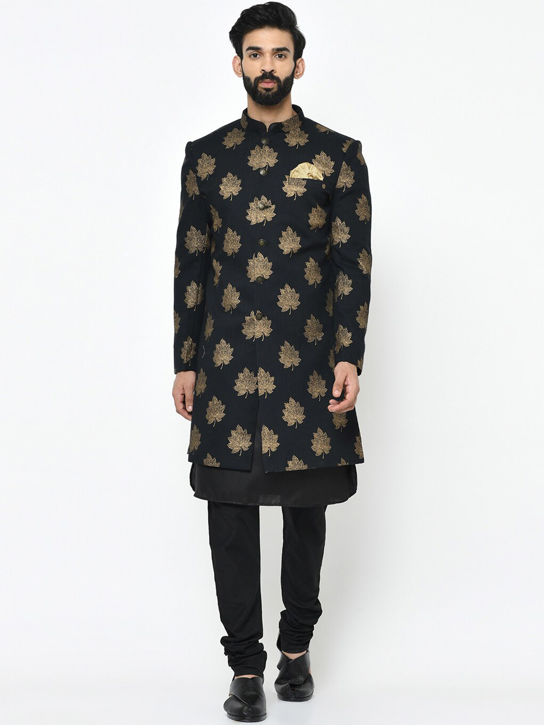 Stylish Fancy Men Front Open Sherwani - GS-5070