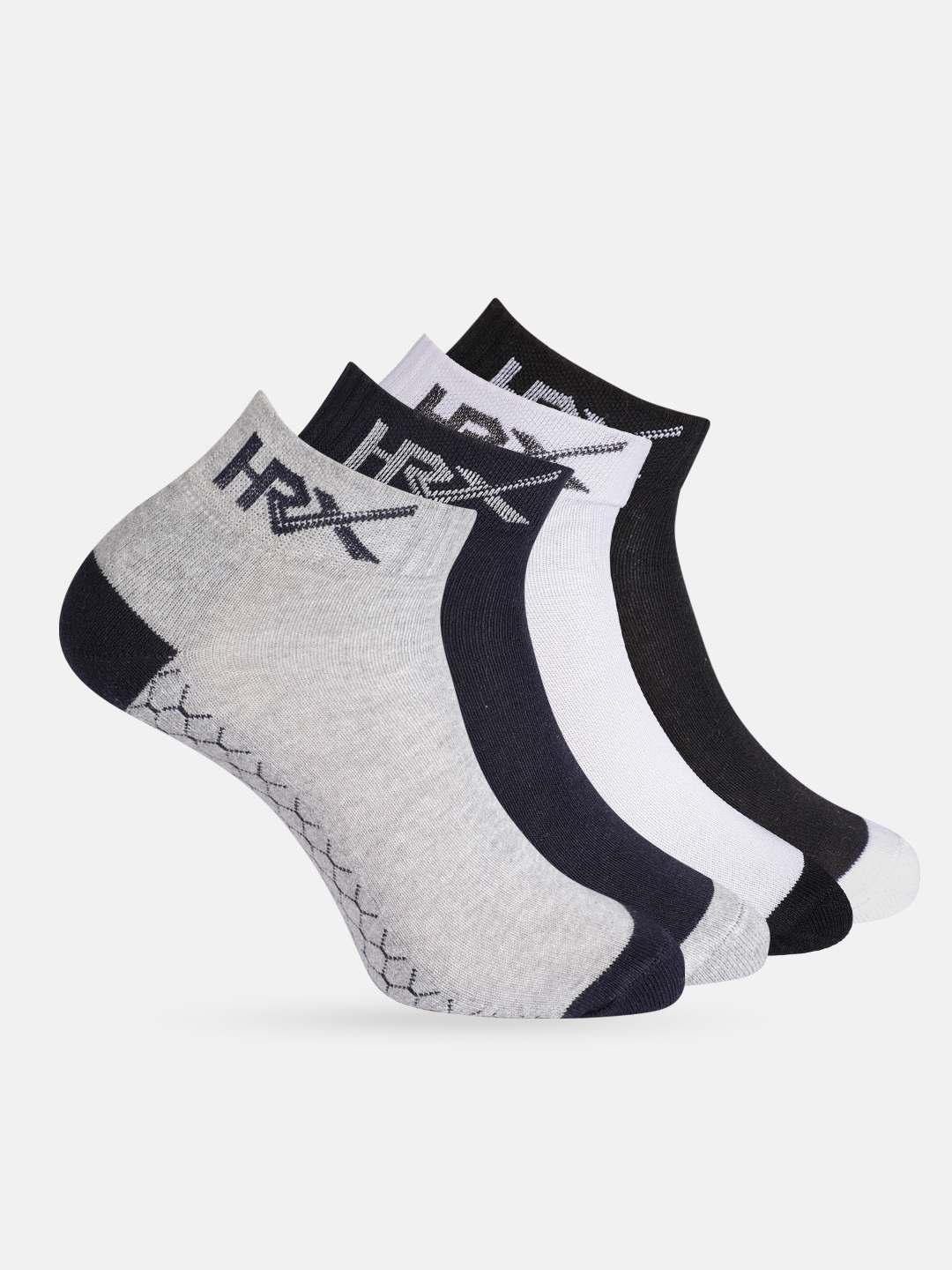 Buy HRX By Hrithik Roshan Men Pack Of 4 Ankle Length Socks - Socks for ...