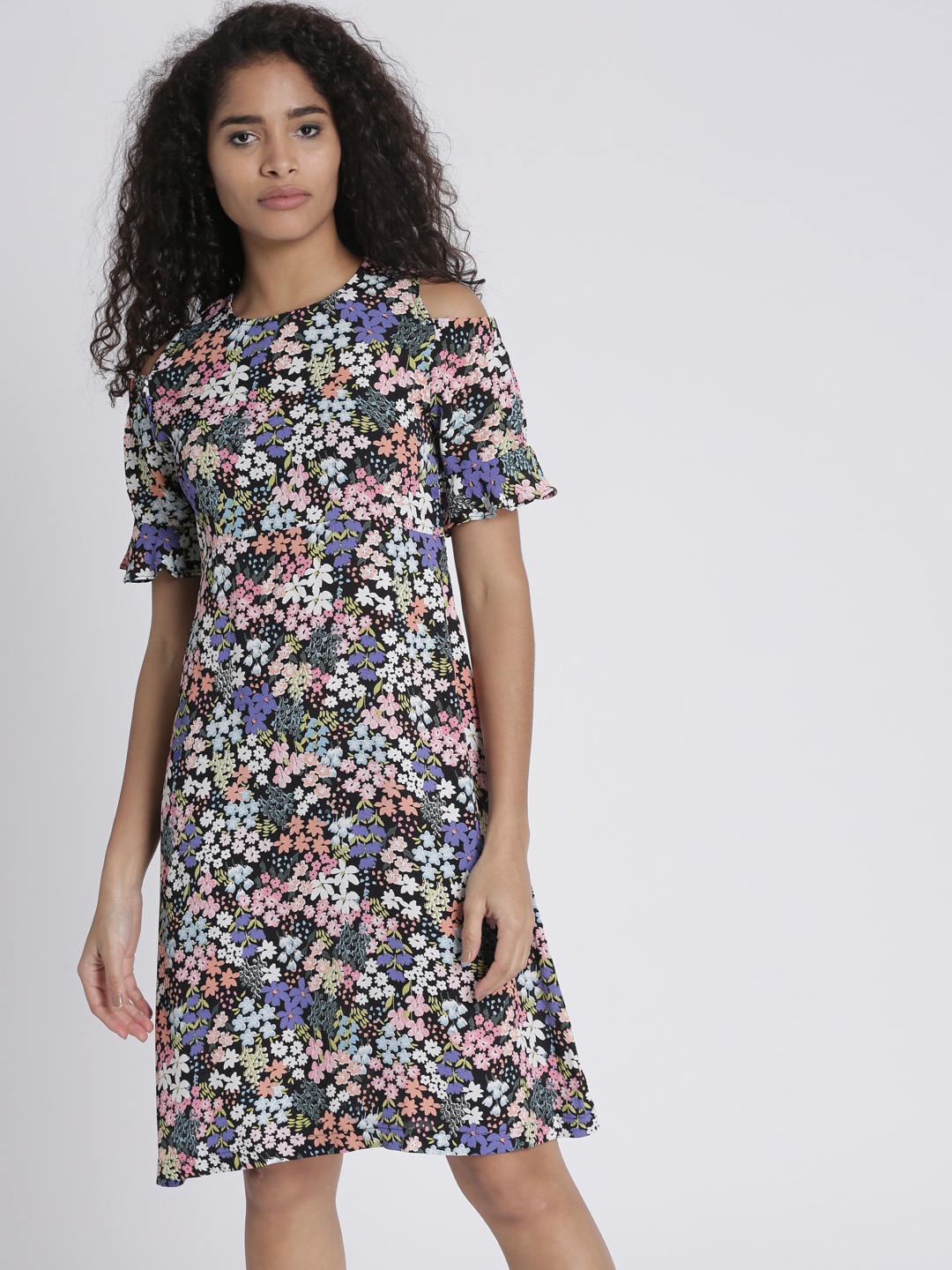 Buy Chemistry Women Multicoloured Printed A Line Dress - Dresses for ...