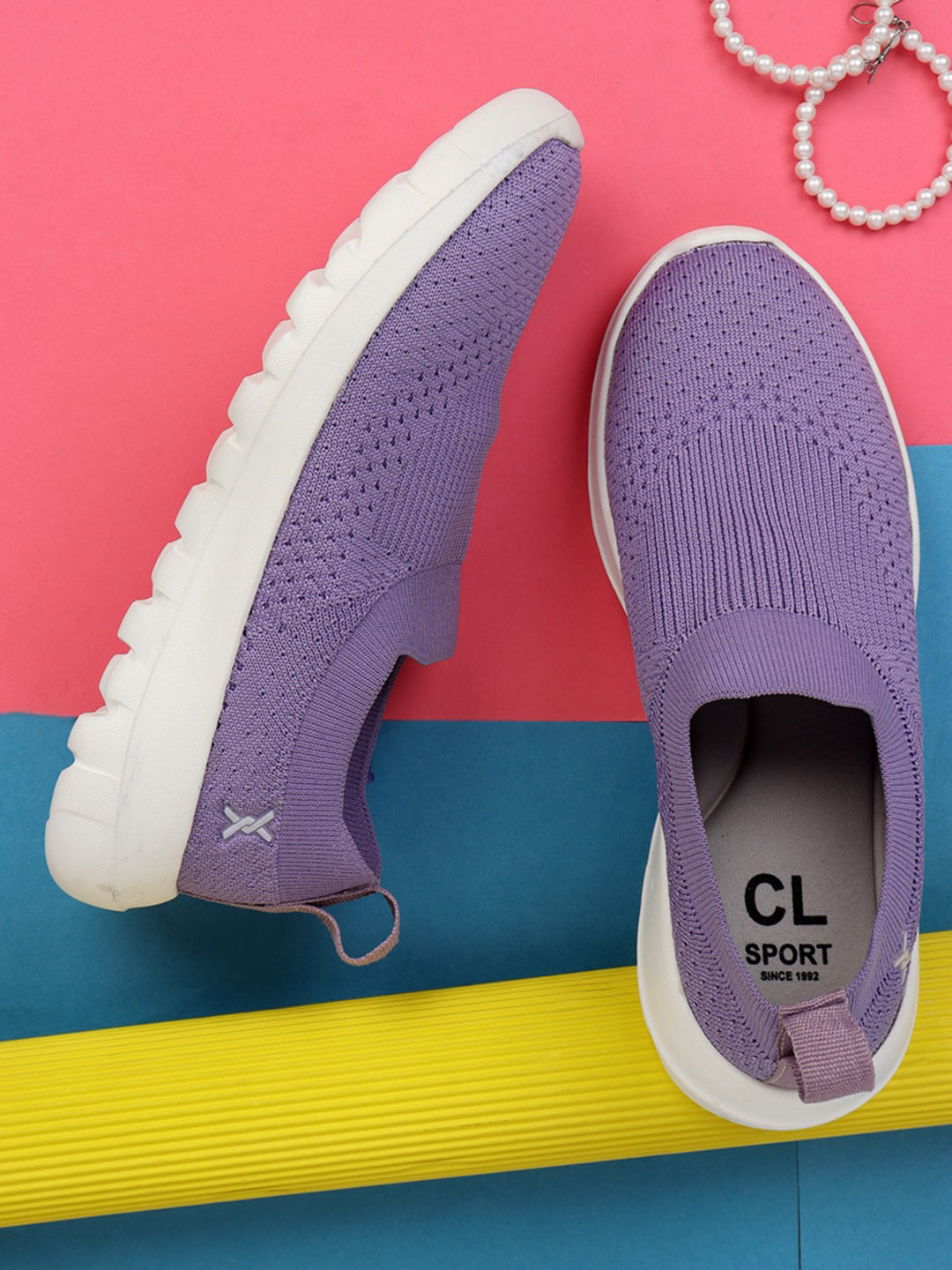 Buy Carlton London Sports Women Woven Design Slip On Sneakers Casual Shoes for Women 20060364