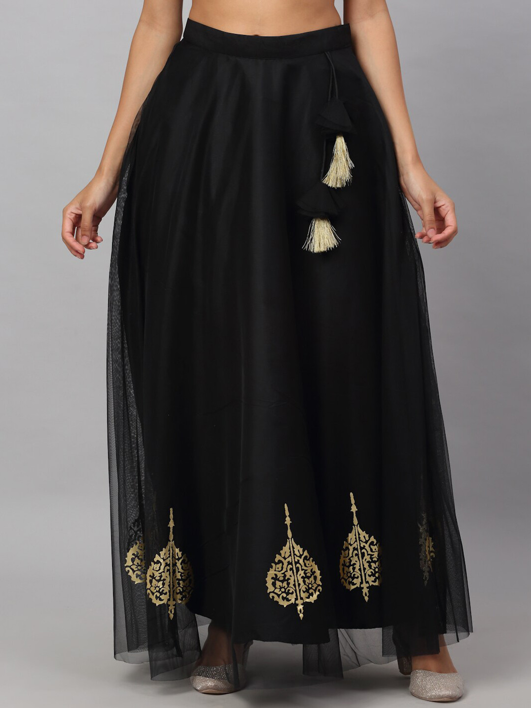 Maxi Flared Skirt | Taupe Rose main image 0