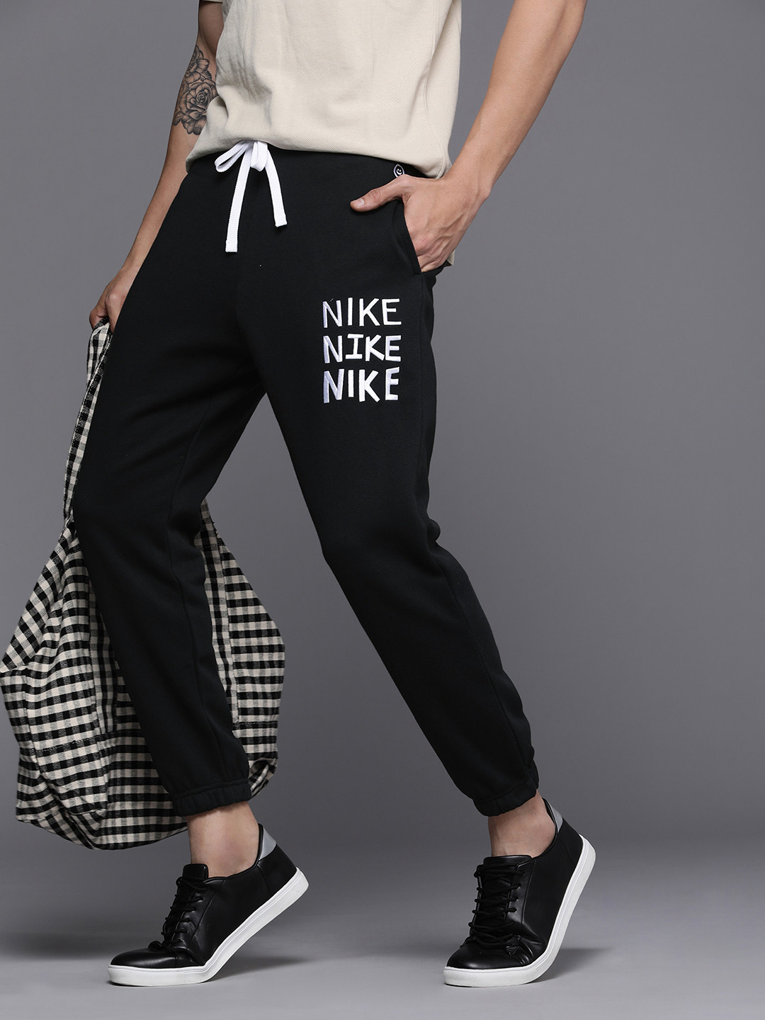 Buy Nike Men Brand Logo Printed Fleece Joggers Track Pants for Men 20073366 Myntra