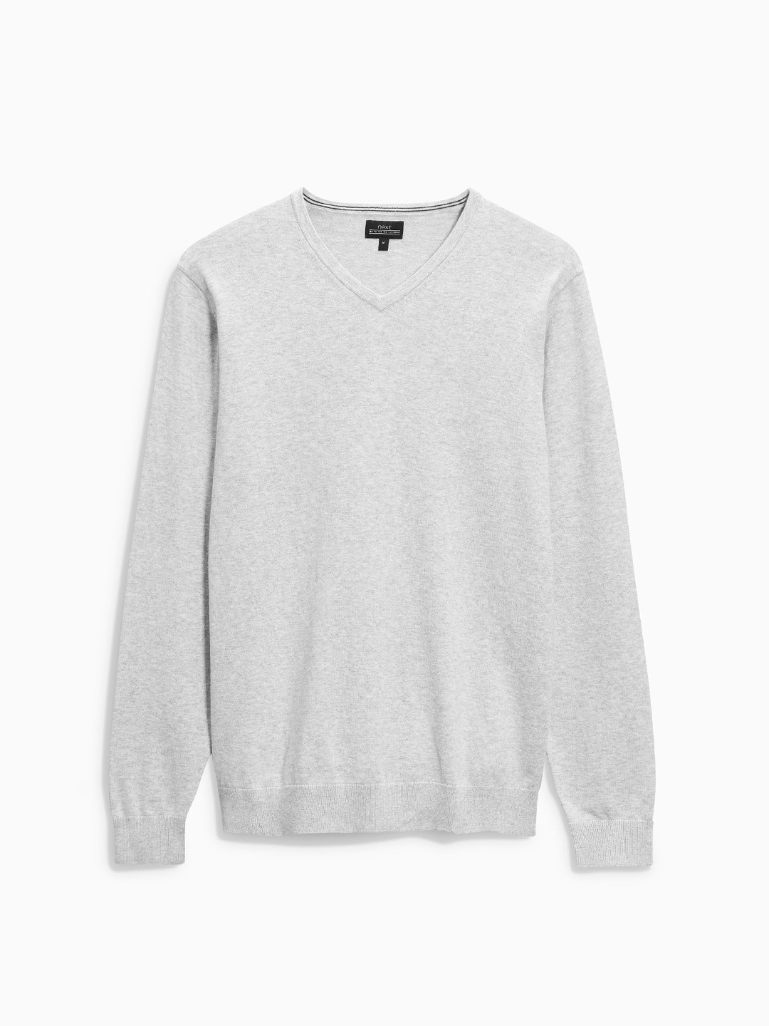 Buy Next Men Grey Melange Solid Pullover Sweaters for Men 2007395