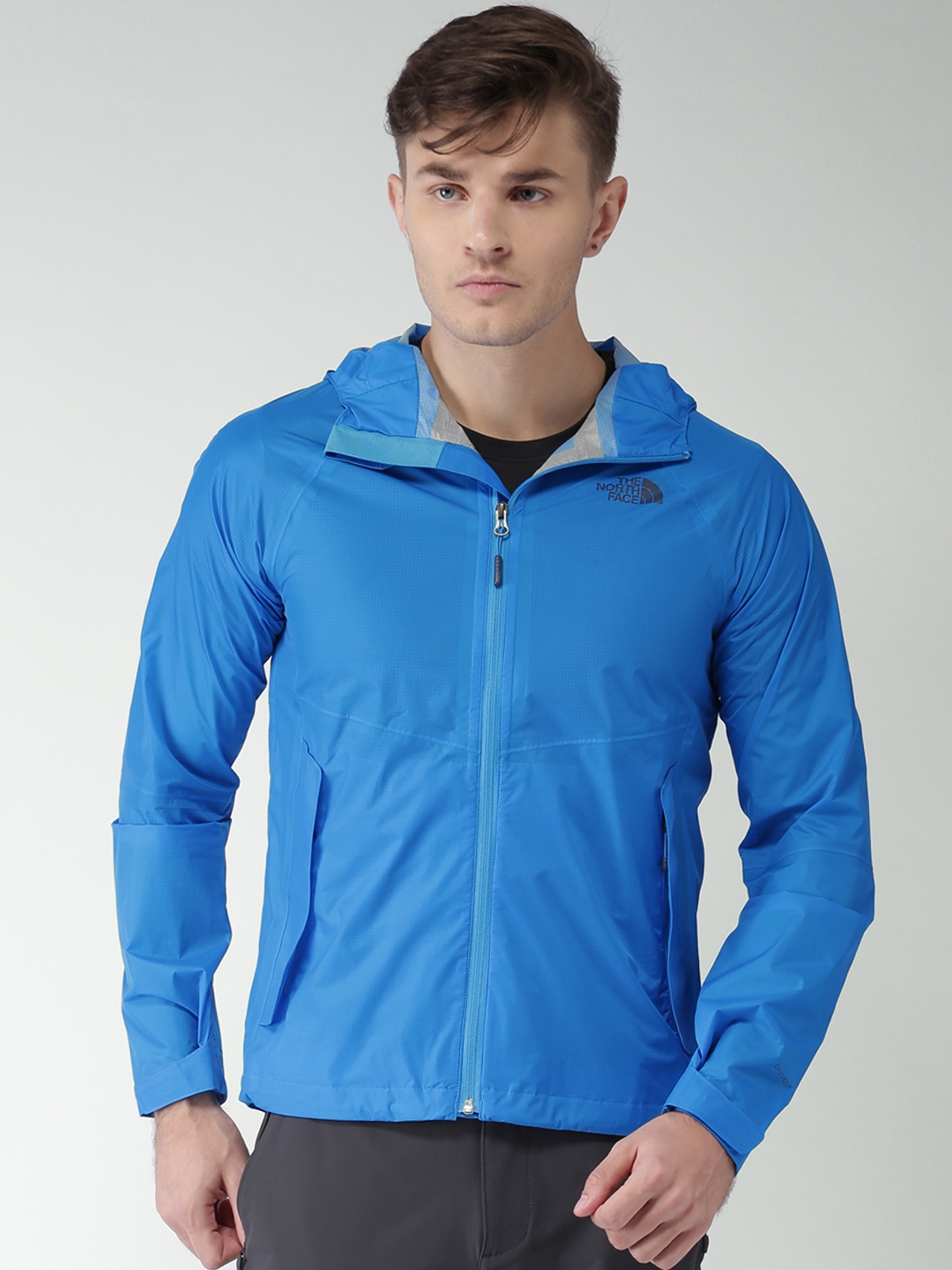 Buy The North Face Men Blue Solid Rain Jacket - Jackets for Men 2008213 ...