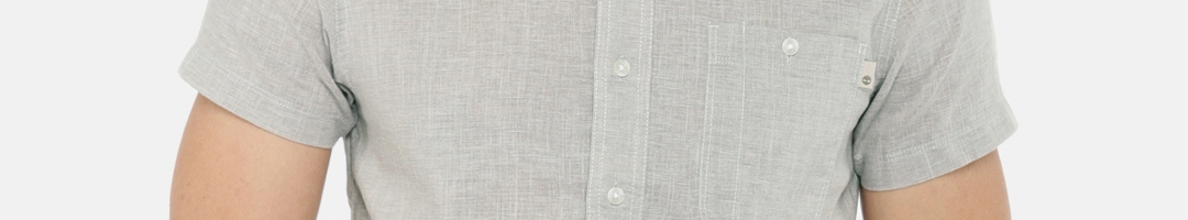 Buy Timberland Men Grey Slim Fit Solid Casual Shirt - Shirts for Men ...