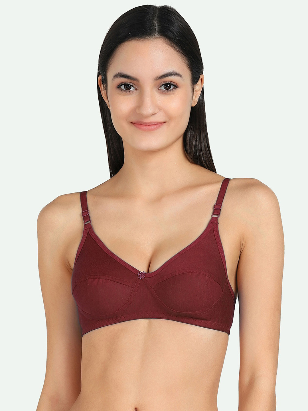 Buy AROUSY Maroon Solid Minimizer Bra Bra for Women 20098552 Myntra
