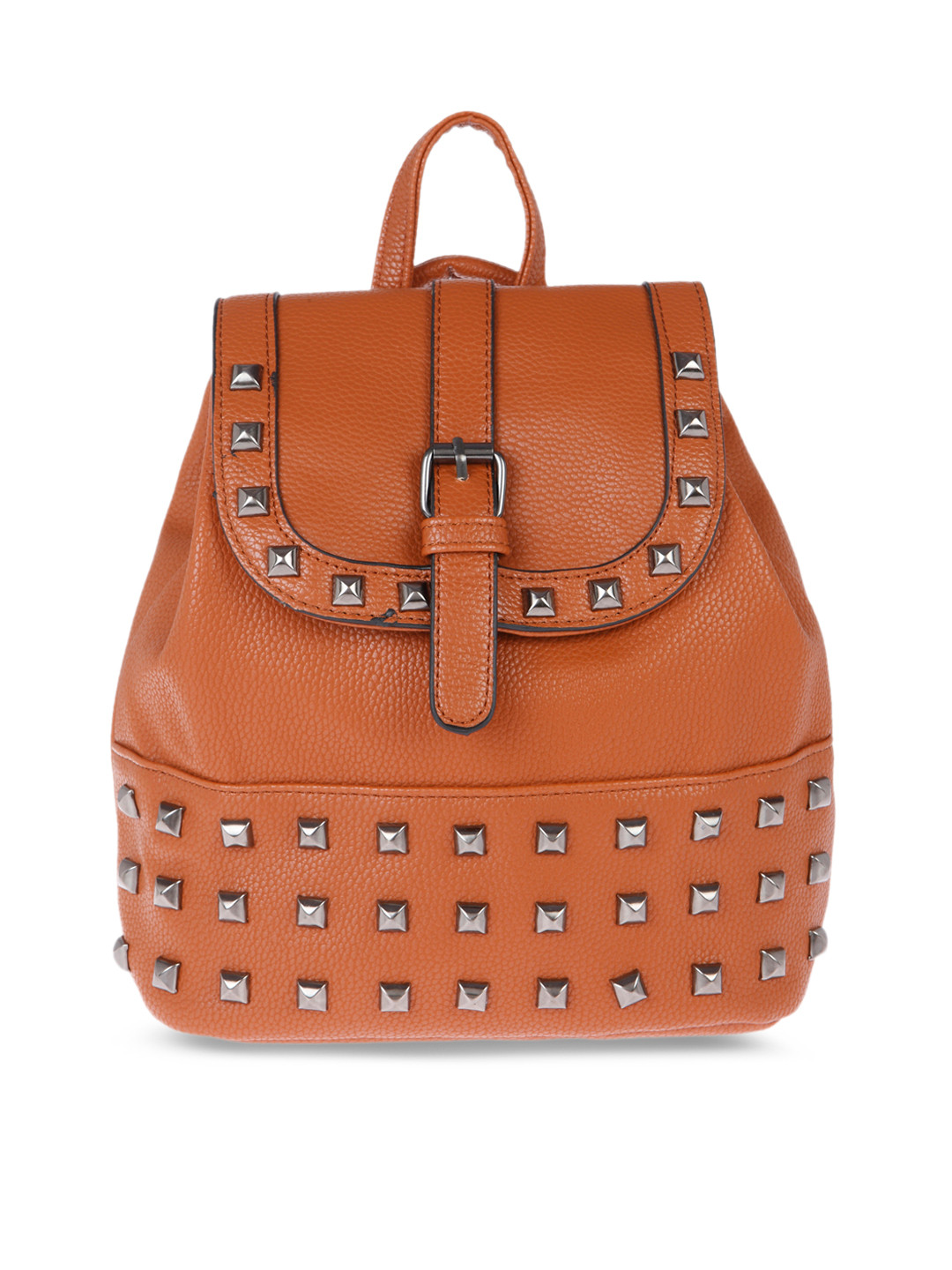 Buy FUR JADEN Women Tan Studded Backpack Backpacks for Women 2010532