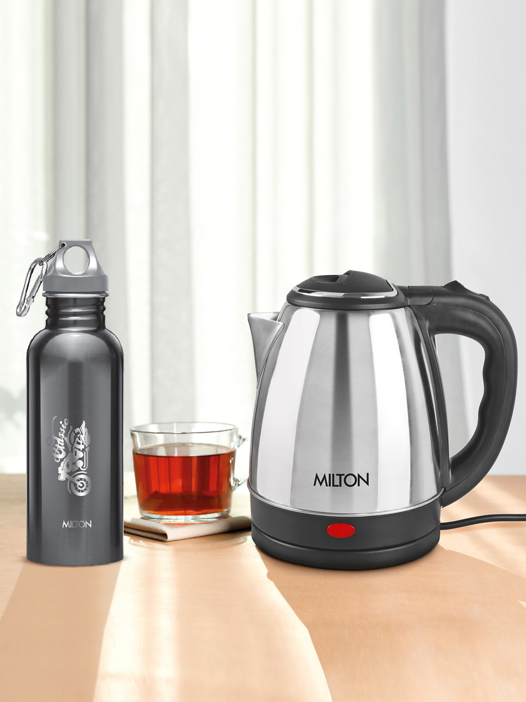Buy Milton Silver Go Electro 1.2 Ltrs Vacuum Insulated Leak Proof