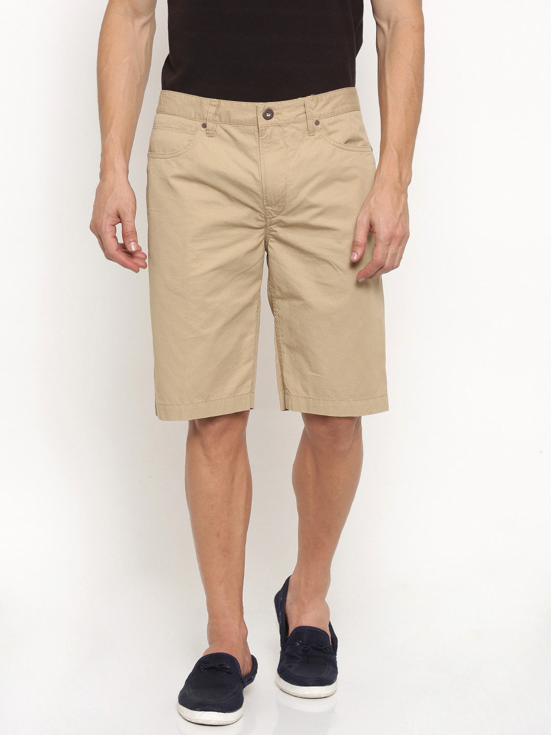 Buy Timberland Men Khaki Solid Straight Fit Chino Shorts Shorts for