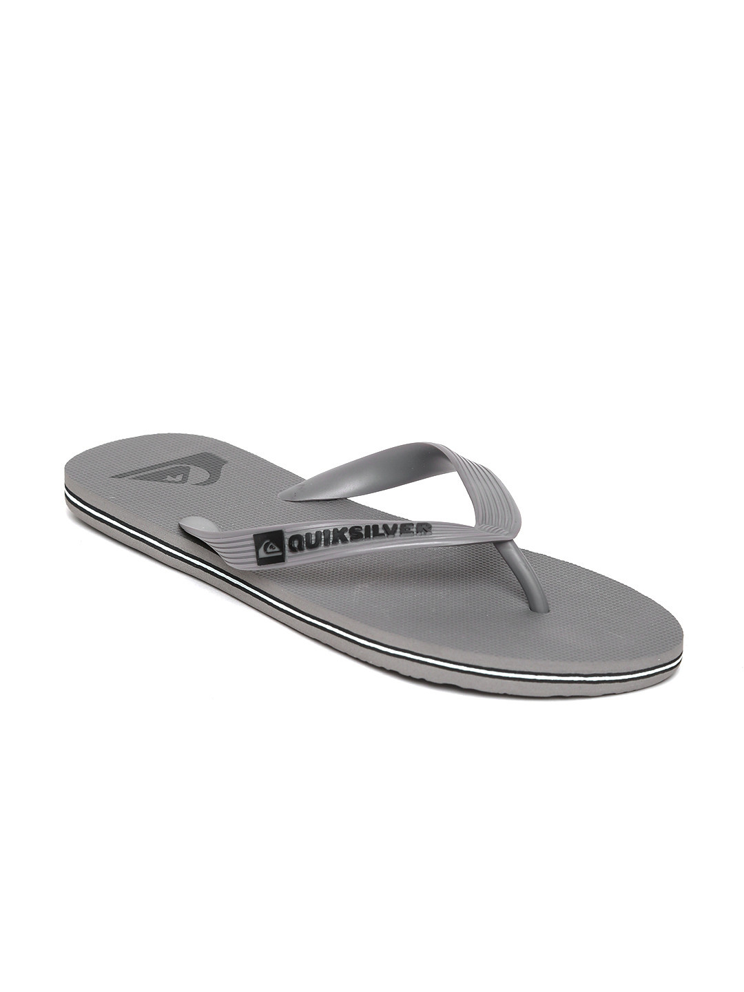 men's grey flip flops
