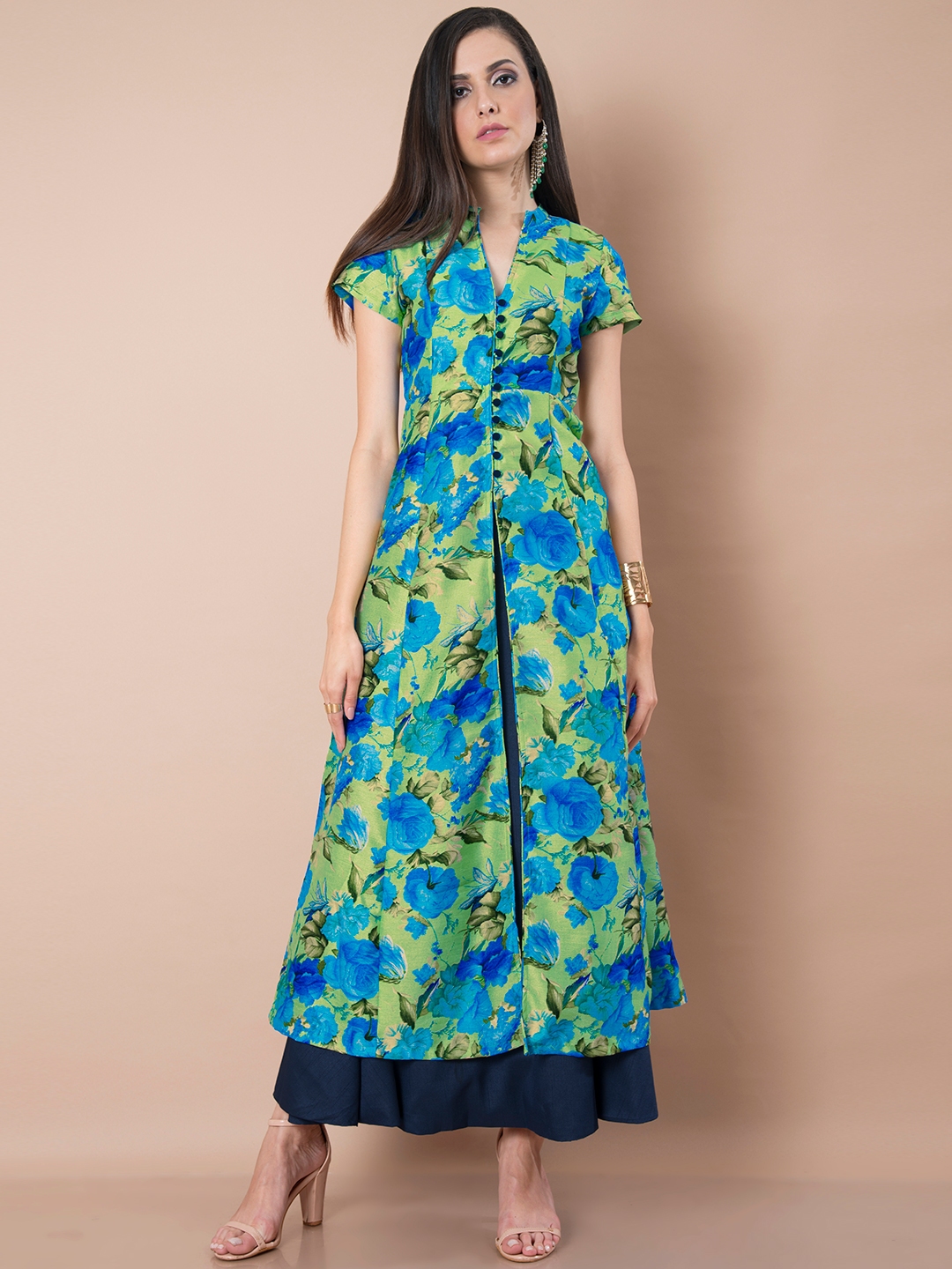 indya blue kurta