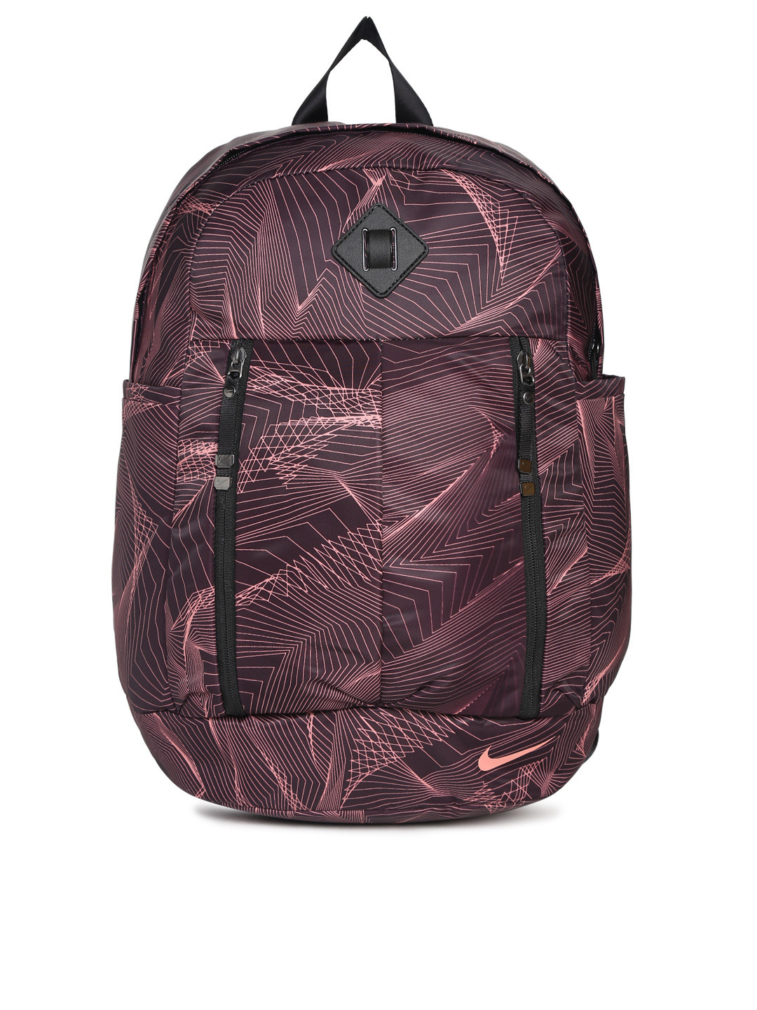 Buy Nike Women Burgundy Printed Backpack Backpacks for Women 2012066
