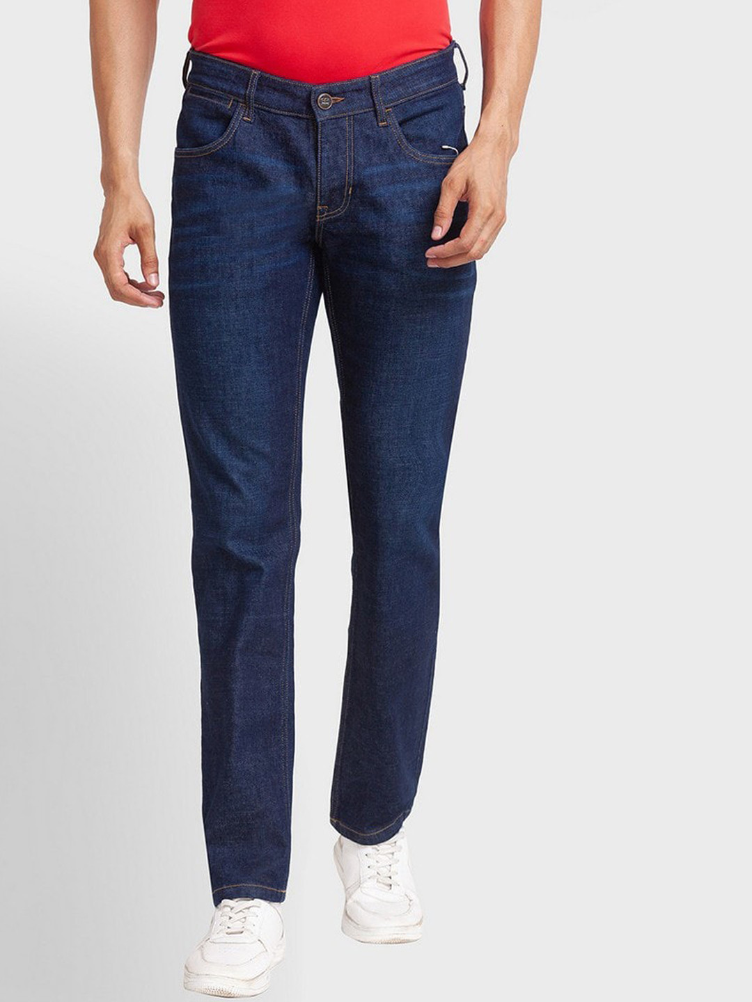 Buy ColorPlus Men Blue Tapered Fit Jeans Jeans for Men 20122398 Myntra