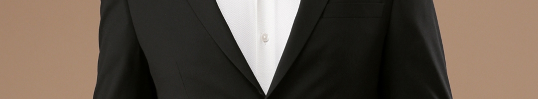 Buy Louis Philippe Black Ultra Fit Single Breasted Formal Blazer - Blazers for Men 2012240 | Myntra