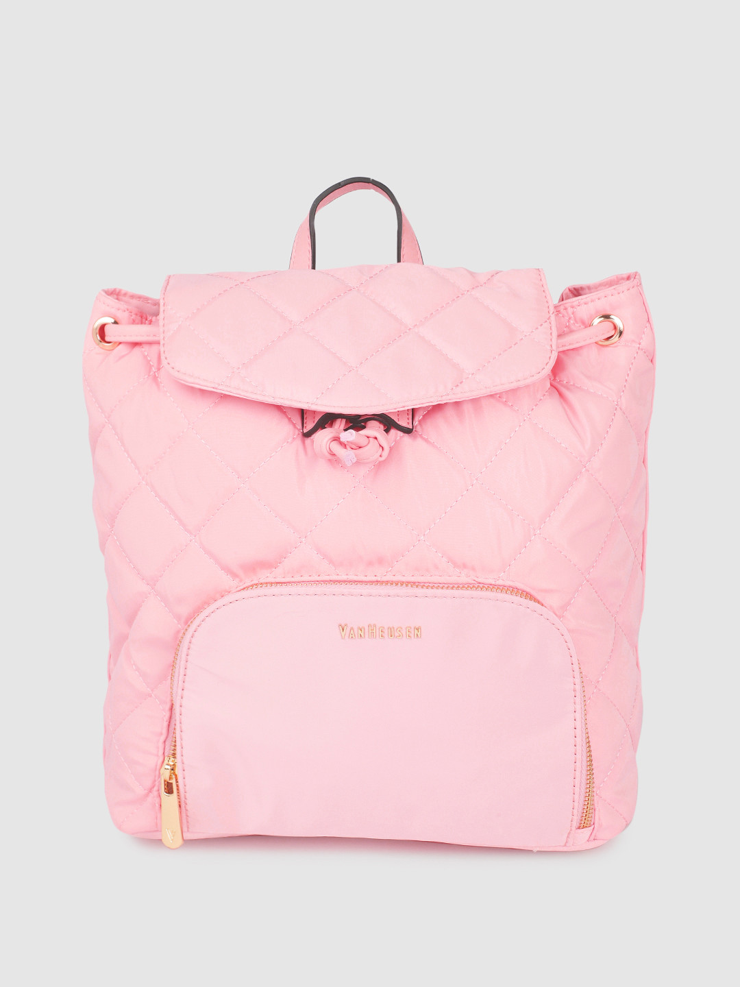 Buy Van Heusen Women Pink Quilted Backpack Backpacks for Women